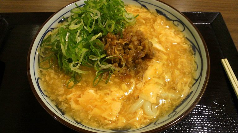 丸亀製麺 肉玉あんかけ実物