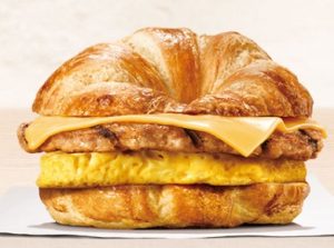 バーガーキング「ソーセージエッグチーズクロワッサンドイッチ」